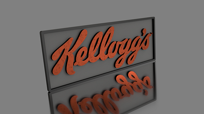 Kellogg's 3d 3d design autodesk branding design inventor kelloggs logo rendering