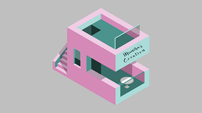 Isometric house model 3d animation app branding design graphic design illustration logo motion graphics ui vector