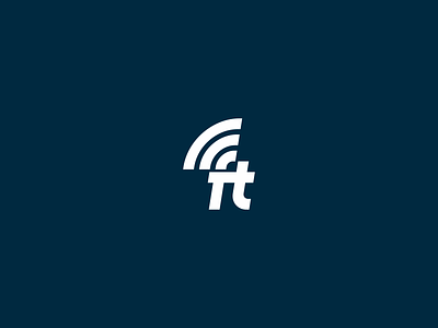 Farquhar Tech Logo Design ft logo ft monogram internet logo network logo wifi logo