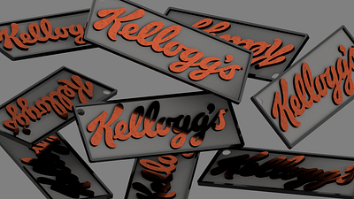 Kellogg's-s 3d 3d design autodesk branding design inventor logo rendering