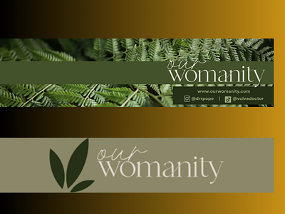 Our Womanity Banners banners graphic design logo social media banners