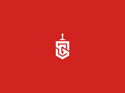 SG Logo negative space logo sg logo shield logo sword logo