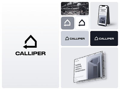 Calliper Visual Identity & Branding brand design branding branding and identity building cargo color scheme corporate identity delivery company graphic design logo logo design logo designer logo lockup logotype merch minimalistic modern logo transportation visual identity