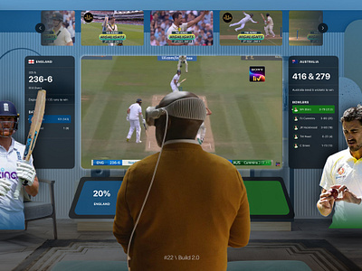 Apple Vision Pro UI - Watching Cricket ai apple apple glasses cricket live vision pro vision pro ui vr