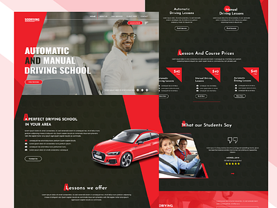 SOCAR DRIVING SCHOOL branding clean design graphic design illustration logo minimal ui uidesign website