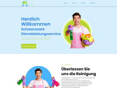 Cleaing website made by wix cleaning website cleaning website ui cleaning website ux design landing page ui uiux ux website wix