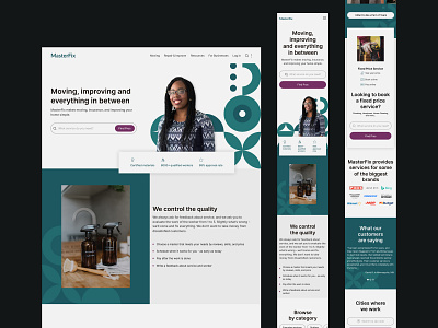 MF - Main Page adaptive agency cleaning design main page minimal mobile ui ui design ux web design web site