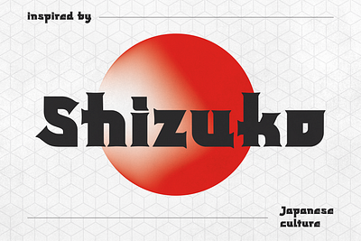 Shizuko - Modern Japanese Display asian branding chinese design eastern font graphic design illustration japanese logo modern ninja samurai stylish tokyo traditional travel typeface vintage zen