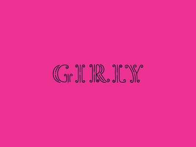 Girly Logo brand childish clean cute design female feminine font fun girl girly icon identity illustration logo mark pink symbol typeface typography