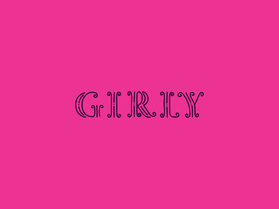 Girly Logo brand childish clean cute design female feminine font fun girl girly icon identity illustration logo mark pink symbol typeface typography