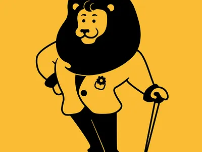 Dandy Lion branding design graphic design illustration