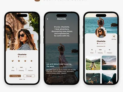 User Profile Screen animation behance figma figmascreen graphic design illustration logo profile screen ui ui screens uidesigner uiinspiration uitrends uiux user profile screen userinterface userprofile ux uxdesigner xd