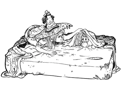 Found you! 2d illustration traditional art