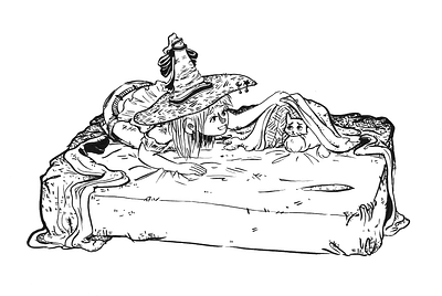 Found you! 2d illustration traditional art