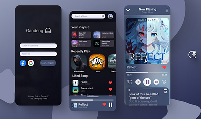 Music App android app branding design game graphic design illustration ios logo mobile music news ui video youtube