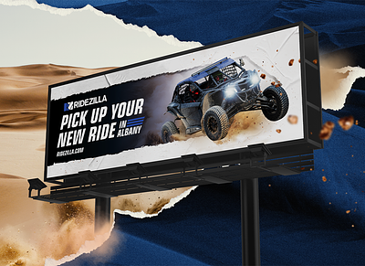 Billboard for OutdoorNetworks advertising atv auto autoparts billboard branding marketing masculine