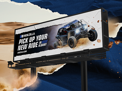 Billboard for OutdoorNetworks advertising atv auto autoparts billboard branding marketing masculine