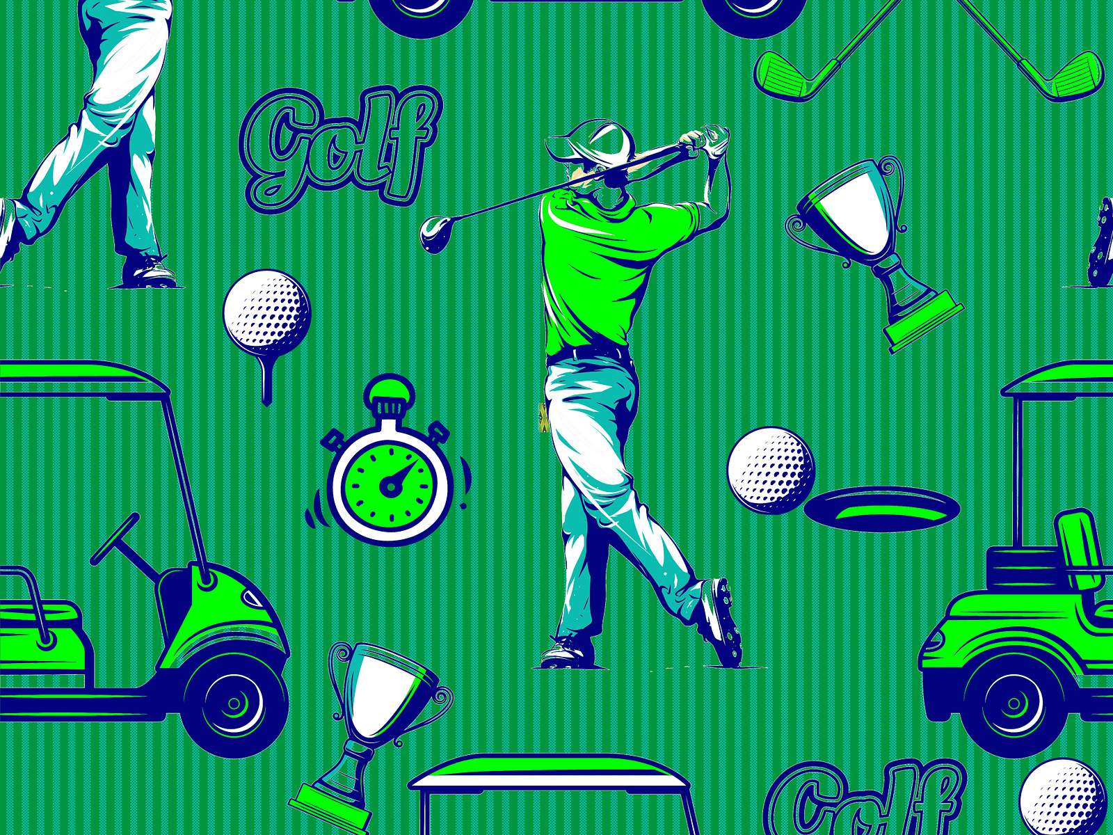 Golf pattern by Ajanta on Dribbble