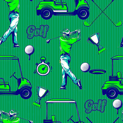 Golf pattern baby pattern design pattern design seamless pattern