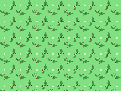 Seamless pattern with green leaves art background digital paper doodle graphic design green leaf handmade illustration leaves ornament paper pattern vector