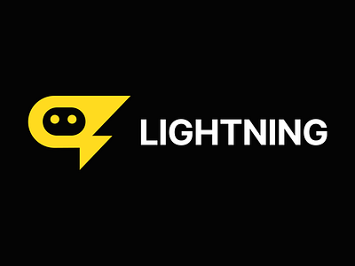 lightning logo branding logo