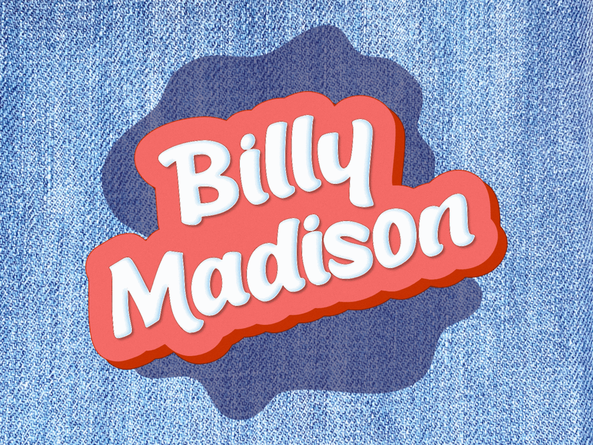 Reimagining Movie Vinyls: Billy Madison 1990s 90s 90s classic billymadison classicmovies coverartdesign filminspiration hoodzpah illustration movievinyls nostalgia pop culture poster redesign reimagined retro vinylart
