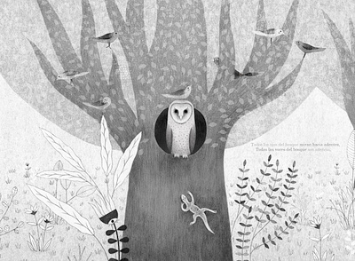 ÉRASE UNA VEZ UN BOSQUE art arte dibujo drawing illustration ilustración libroilustrado picturesbook