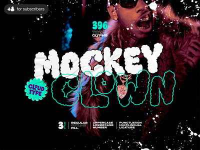 Mockey Clown — Cloud Font 90s cloud cute display font doodle download font funt grunge illustration pixelbuddha type typeface y2k