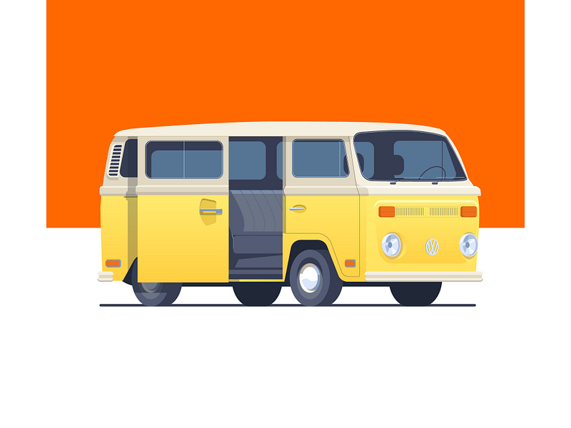 Little Miss Sunshine car illustration little miss sunshine movie volkswagen vw vw bus