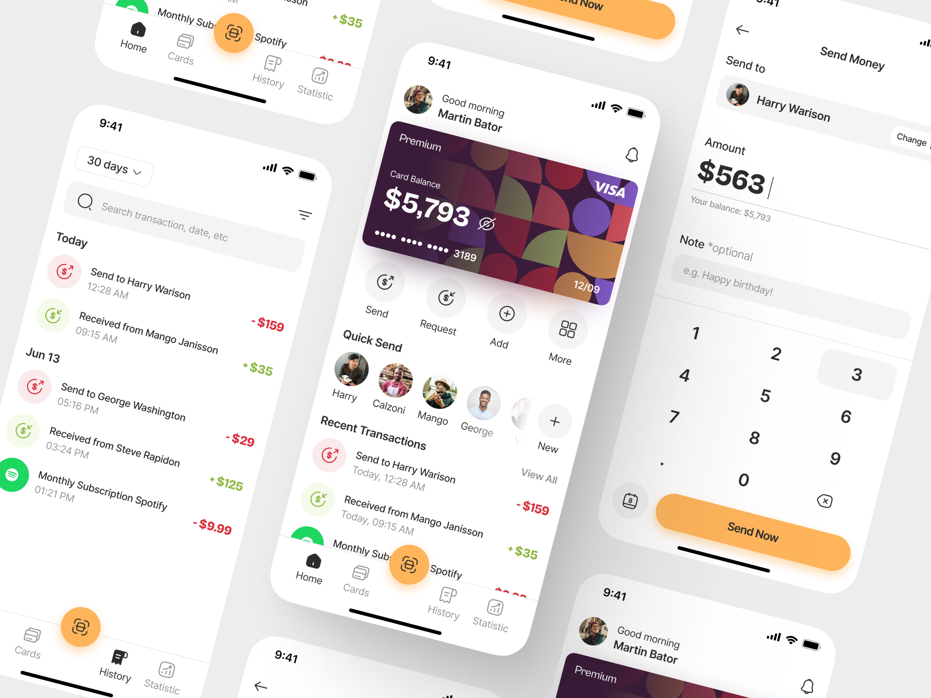 Finance Mobile App by Dhira Danuarta for Hatypo Studio on Dribbble