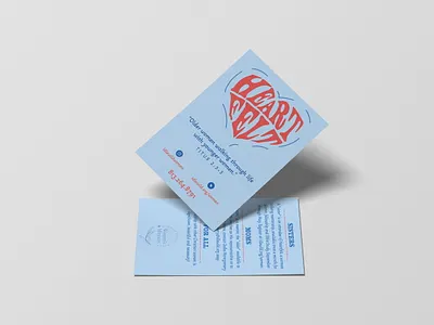 Ministry Event Card card church heartfelt illustration print type typography women