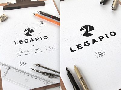 LEGAPIO Logo Design brainyworksgraphics brand design graphicdesign handdrawn handmade inspiration logo logodesign natural intelligence