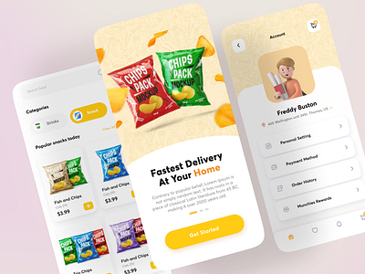 American Snacks! by Carina P on Dribbble