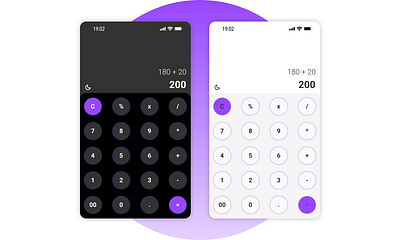 Calculator UI Design dailyui ui design