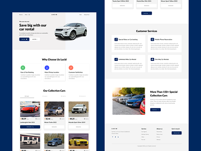 LUCID - Car landing page branding car design figma graphic design hibe car icon landing page logo lucid luxury car minimal popular car website landing page sport car ui ux vintage car web design website