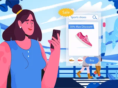 Online Shopping character creative design designer graphics graphics design illustration illustrations online shopping visual design