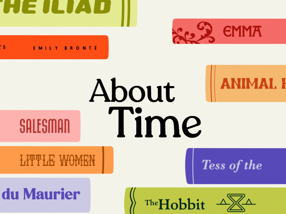 Movie Vinyls Reimagined: About Time about time author beige book spines books bookshelf classics emma green hardcover hoodzpah illustration library lime love actually orange paperback romcom the hobbit
