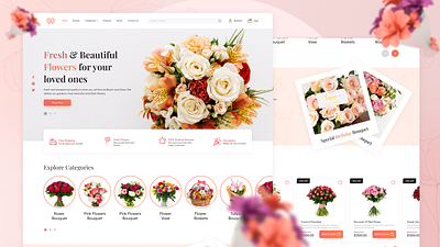 Flower Website UI Design adobe xd figma floral landing page floral website floral website ui floral website ui ux flower landing page flower ui ux flower website flower website ui flower website ui ux landing page ui ui ux ux website design