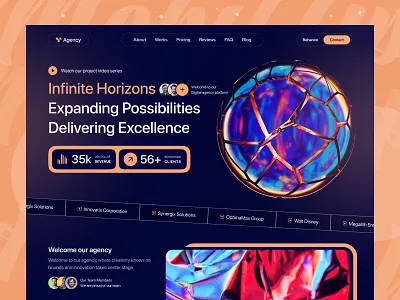 Agency — Website Design ⚡ 3d agency agency app branding clean dark agency design digital agency elementor flat icon modern agency site ui uidesign ux web webflow wordpress