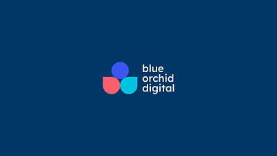 Blue Orchid Digital logo design branding design design logo tech branding