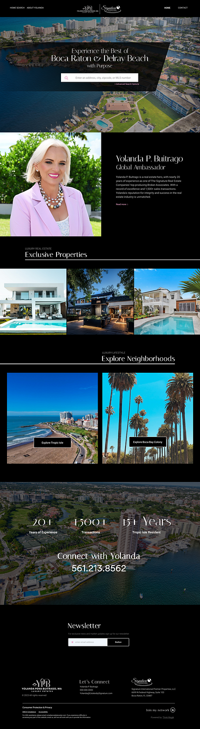 Luxury Real Estate Landing Page branding design graphic design ui ux web design