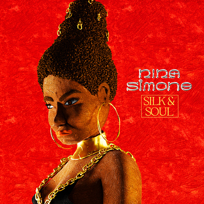 3D Cover, Nina Simone - Ne Me Quitte Pas 3d animation design graphic design illustration motion graphics