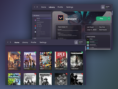 Epic Games Store Launcher by Andrew Kuzmin on Dribbble