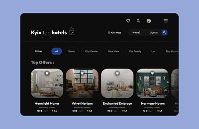 Kyiv Hotels 067 67 airbnb apartments booking challenge daily ui 067 dailyui dailyui067 design e commerce hotel hotel booking hotel webpage mockup ui uiux website