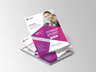 Gym Flyer booklet branding brochure brochure design design flyer graphic graphic design gym illustration