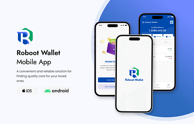 Roboot Wallet Mobile App app project bitcoin app figma mobile app mobile app ui ui ui ux user experience ux