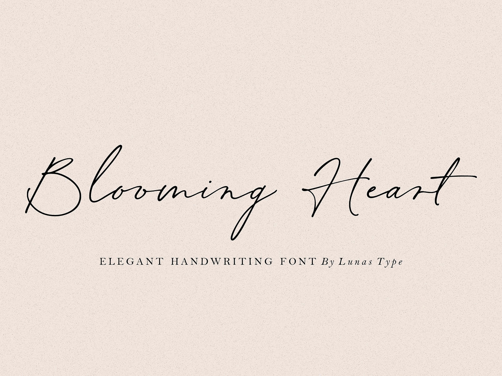 Blooming Heart - Elegant Handwriting Font by Lunas Type on Dribbble