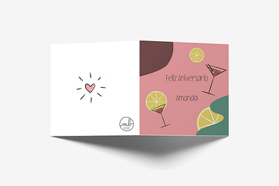 Birthday Card graphic design illustration