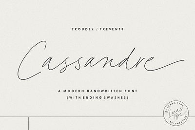Cassandre - A Modern Handwritten Font advertising branding business cards calligraphy casual decorations design ending swashes feminine graphic design handwriting invitations logo modern script packaging quotes script swashes wedding wedding invitation