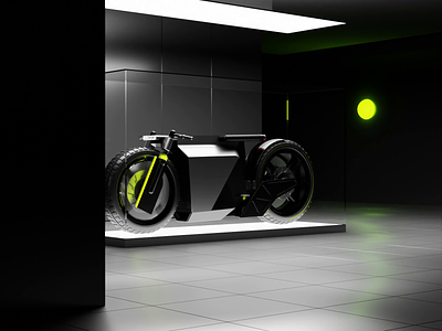 CYCLE 3d animated animation automotive automotivedesign bike black blender cgi design grey motorcycle photoreal render video